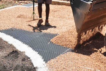 descente de garage en pave