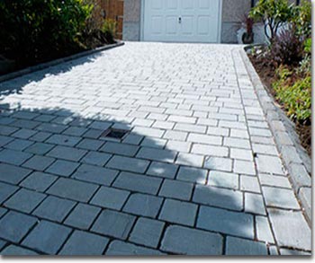 descente de garage en pave