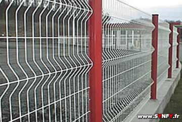 clôture de jardin en bloc grillage