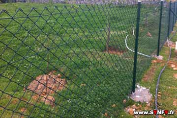 clôture de jardin en bloc grillage