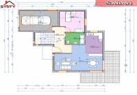 plan du rdc de la maison inviduelle modèle SABAH