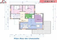 plan du rdc de la maison inviduelle modèle SEHER