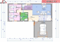 plan du rdc de la maison inviduelle modèle SELVI