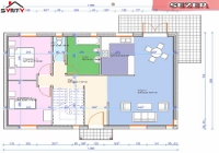 plan du rdc de la maison inviduelle modèle SEZER